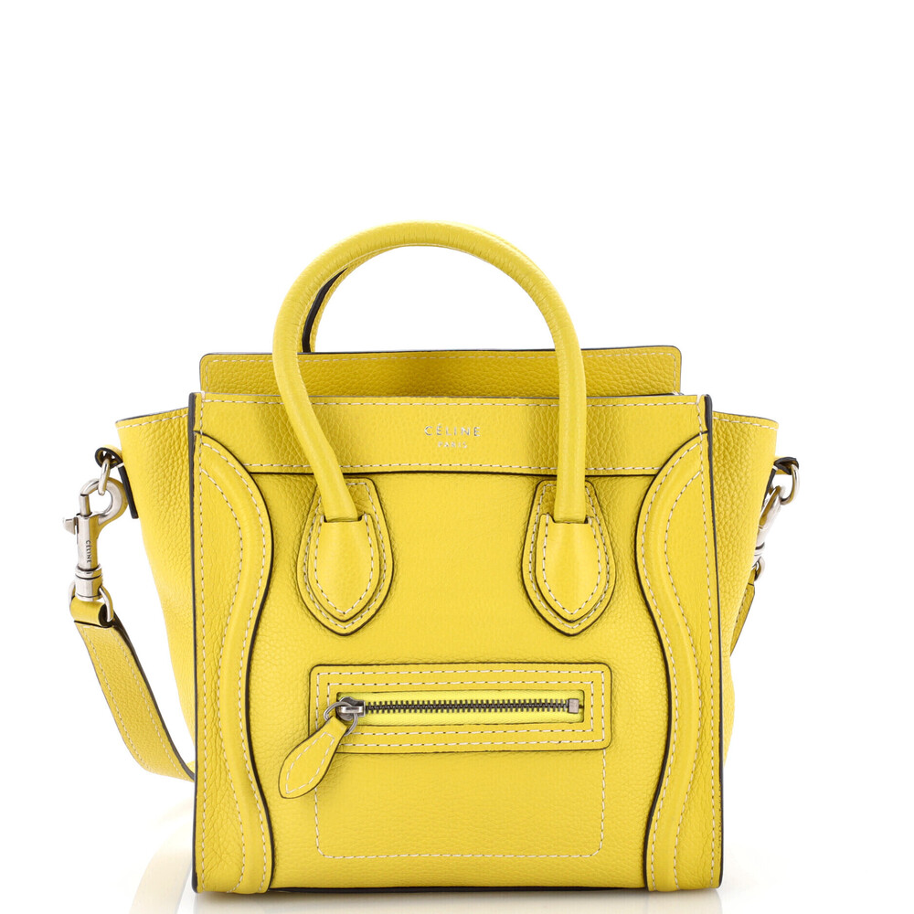 Celine Nano Luggage Bag Grainy Leather